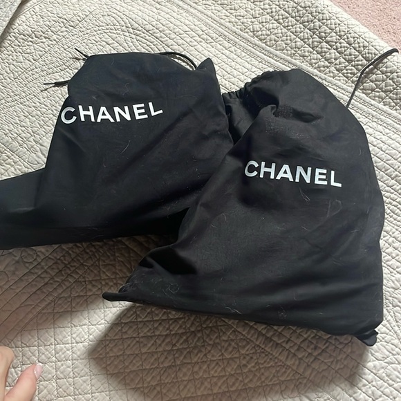 Chanel navy lace up booties - Picture 9 of 9